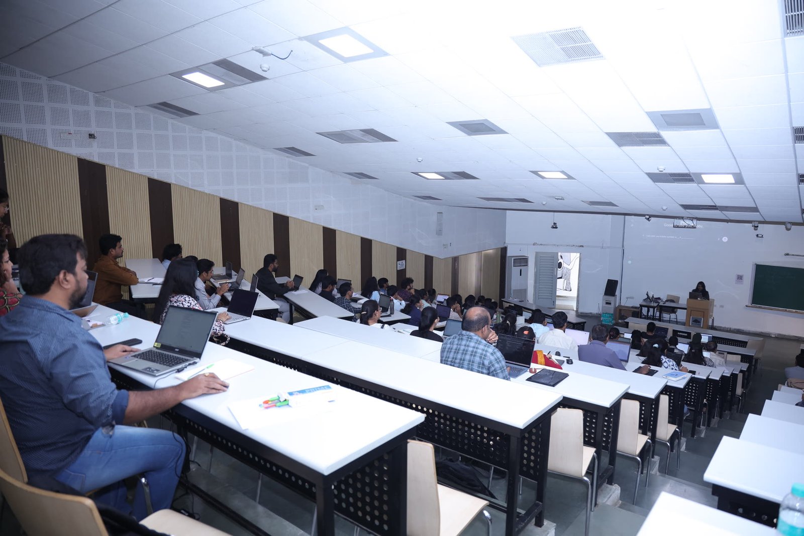 Participants at an Abhinaya Nair training session at IIIT Hyderabad