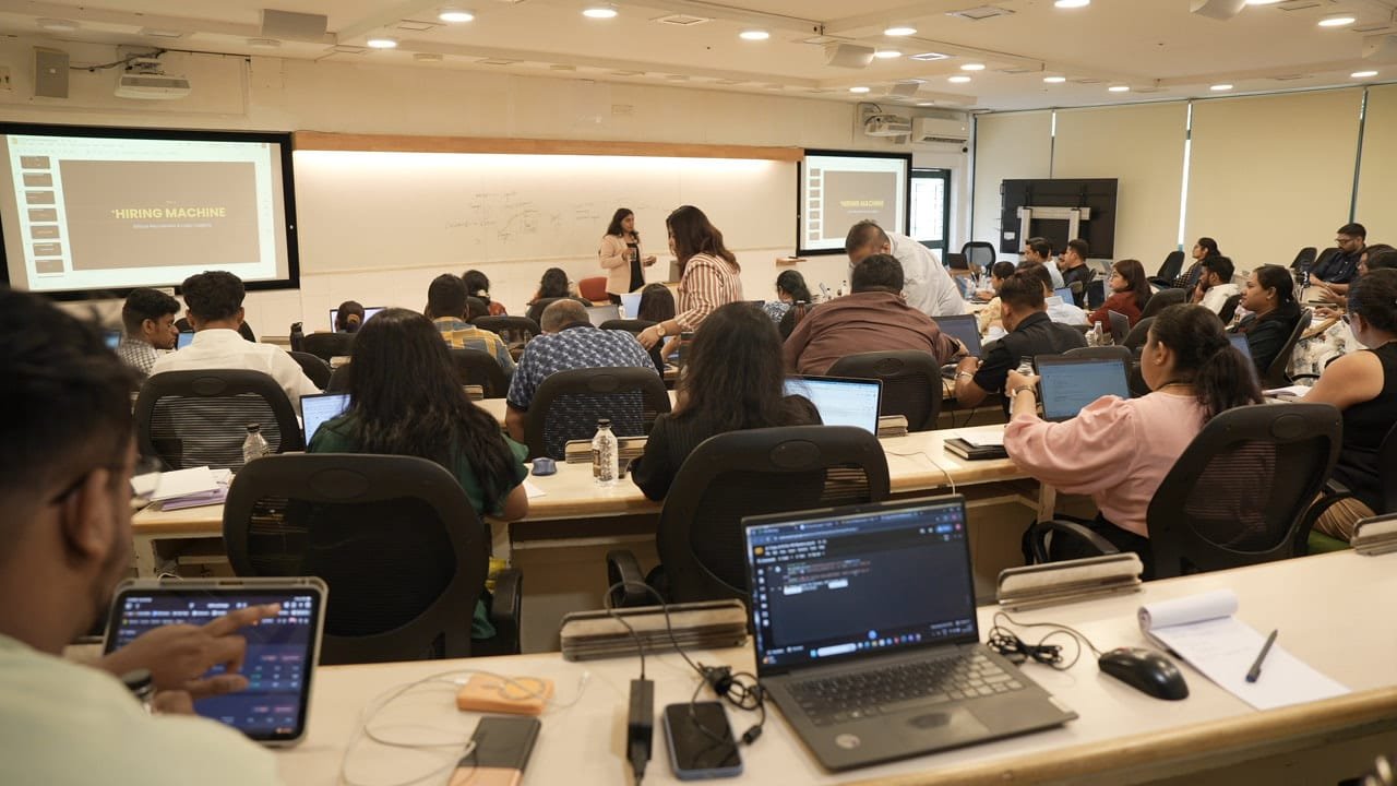Abhinaya Nair training a session at IIM Bangalore