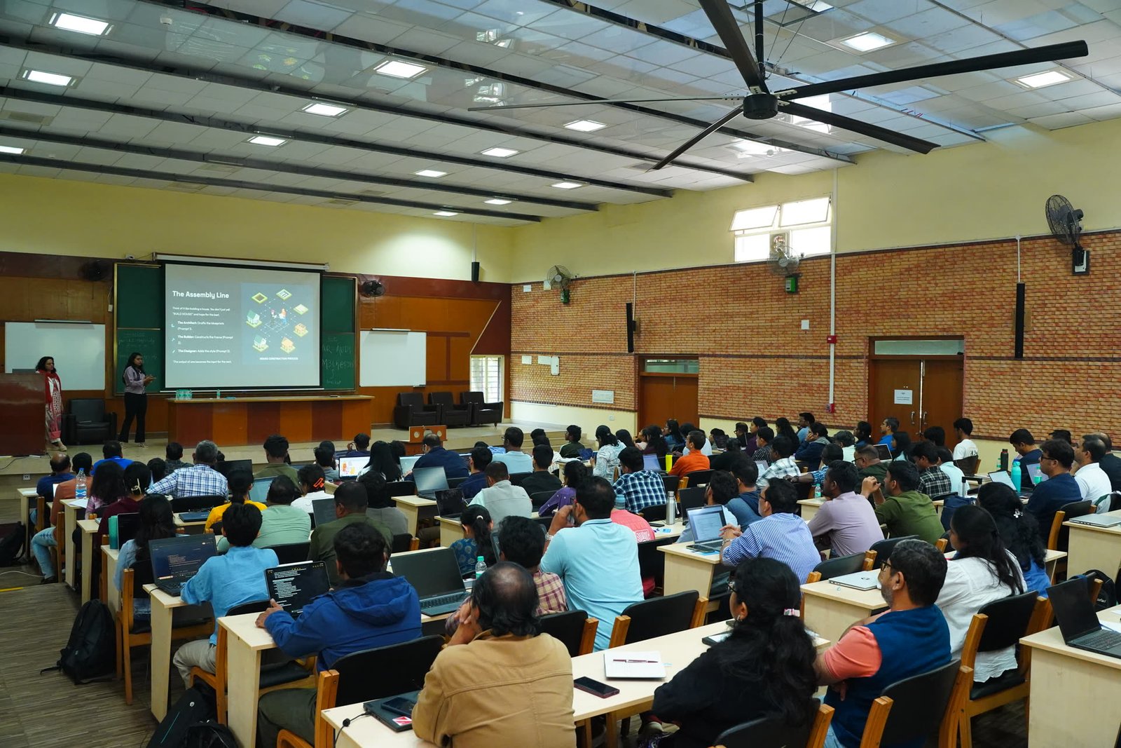Abhinaya Nair training a session at IISc Bangalore