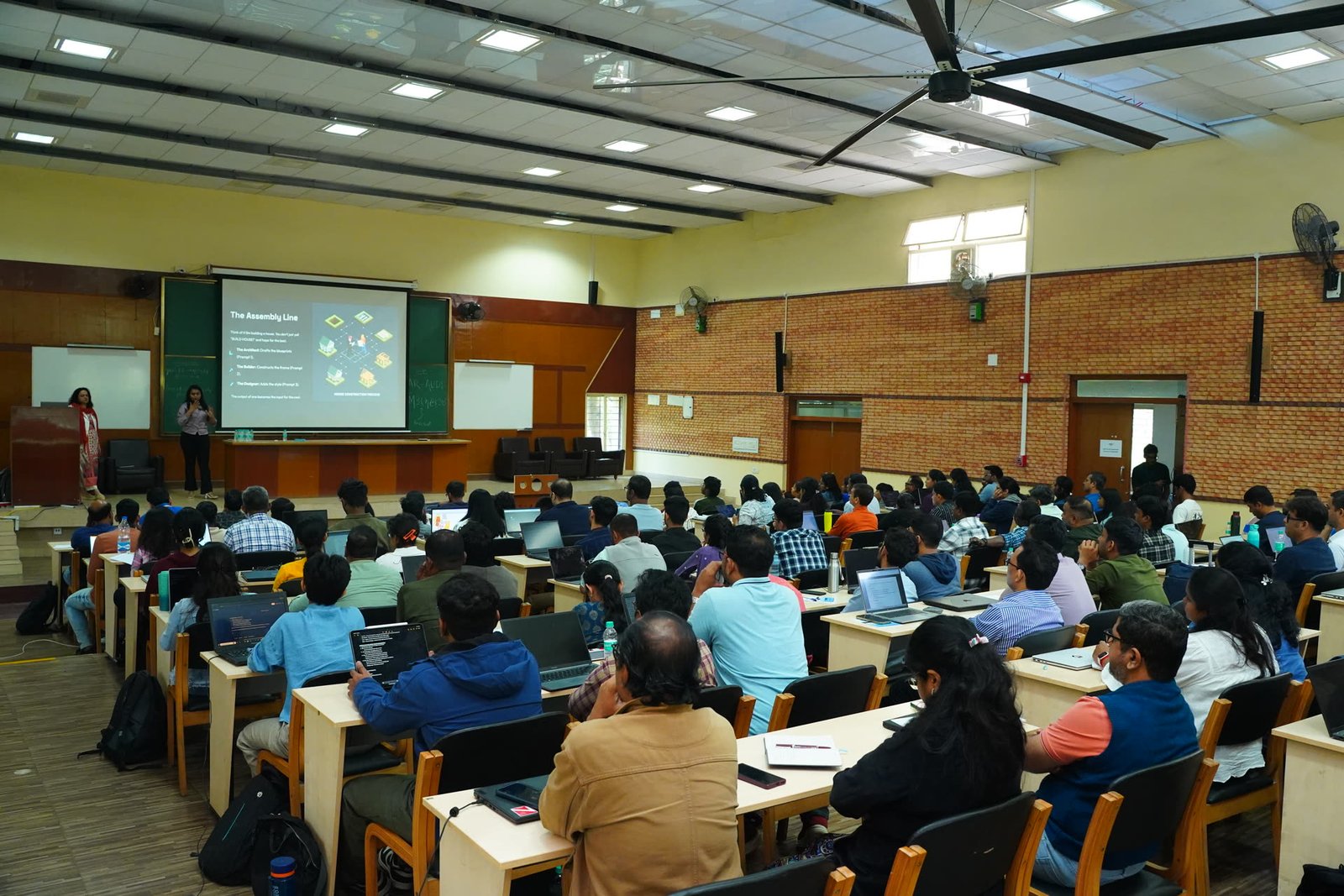 Abhinaya Nair training a session at IISc Bangalore