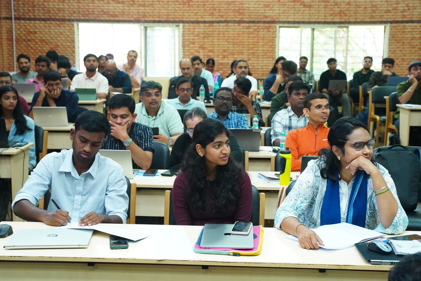 Participants at an Abhinaya Nair training session at IISc Bangalore